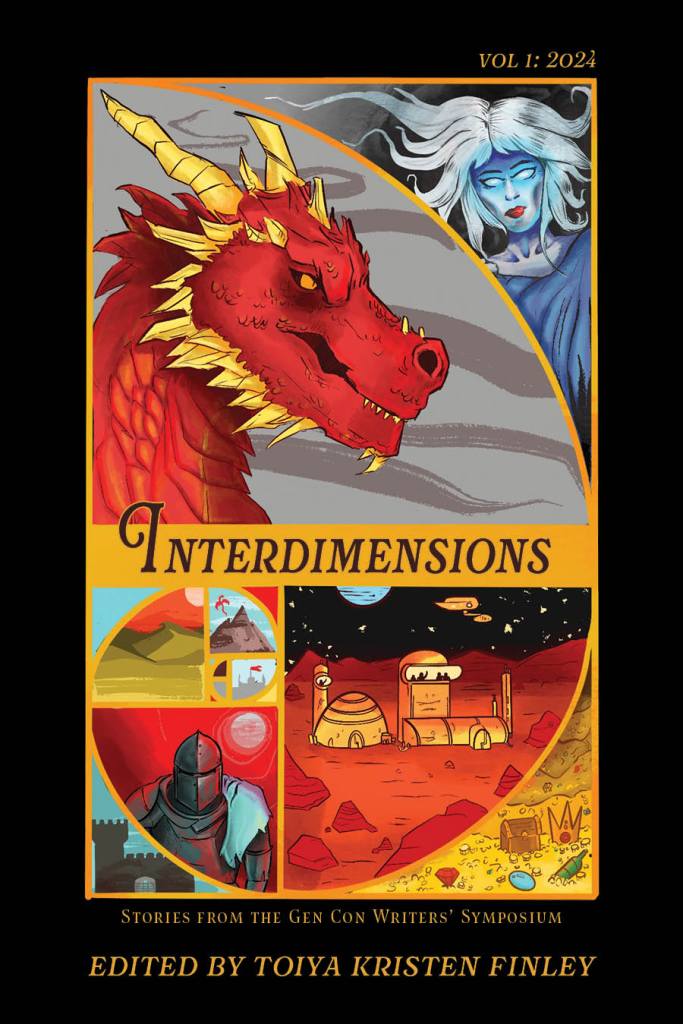 Interdimensions: Stories from the Gen Con Writers' Symposium, front cover.
